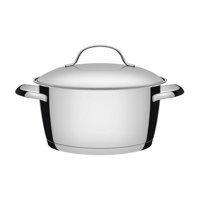 Cacerola En Acero Inox. De 18 Cm Y 2,2 L Tramontina Allegra.