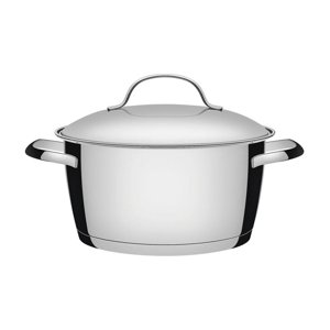 Cacerola En Acero Inox. De 18 Cm Y 2,2 L Tramontina Allegra.