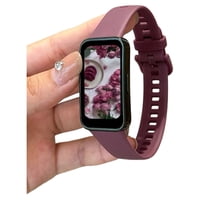 Mar Cases - Correa De Repuesto Silicona Para Huawei Honor Band 8 Burdeo