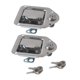 thumbnail image 5 of 2pcs Marine Yacht RV Acero Inoxidable Tear Drop Style Caja De Herramientas Pestillo Y Llave, 5 of 5