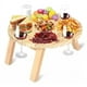 thumbnail image 1 of Mesa De Madera Picnic Plegable Soporte Copas Tabla Picoteo, 1 of 6