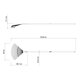 thumbnail image 2 of Barre Hojas Metalica 22 Dientes Mango Madera 120Cm-Naranjo, 2 of 3