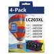 thumbnail image 1 of Paquete de 4 Cartuchos de Tinta Lumooe LC203XL Alto Rendimiento a Color, 1 of 7