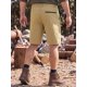 thumbnail image 3 of INSPIRE CHIC Pantalones Cortos de Carga de Verano para Hombre con Bolsillos para Senderismo al Aire Libre y Golf para un Estilo de Vida Activo L Caqui, 3 of 5