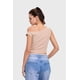 thumbnail image 3 of Polera Mujer Top Asimétrico Beige, 3 of 5