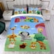 thumbnail image 4 of Tiny Bunch Baby TV Conjunto de sábanas temático, trío de piezas, cómodo y amigable con la piel, diseño único, regalo de decoración para el hogar para familiares, amigos y fans,140cm *210cm, 4 of 6