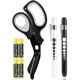 thumbnail image 1 of MEUUT 3 Pack Medical Scissors with Pen Lights and 4 AAA Batteries, 1 of 3