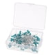 thumbnail image 4 of 100pcs pernos de cabeza perlados multicolor para diy componentes de la joyería azul, 4 of 5