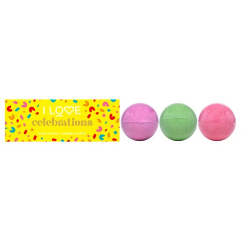 Paquete Bombas De Baño I Love Cosmetics Celebraciones