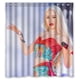 thumbnail image 1 of Cortina de ducha con diseño de la cantante Iggy Azalea, con ganchos, tamaño 66 x 72 pulgadas., 1 of 3