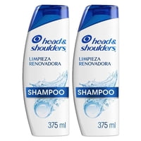 Pack Shampoo Limpieza Renovadora 375Ml, 2 Unidades. 750 Ml Head & Shoulders