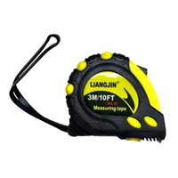 Metalfer - Huincha De Medir 3 Metros Con Gancho Magnético Y Botón Tranca