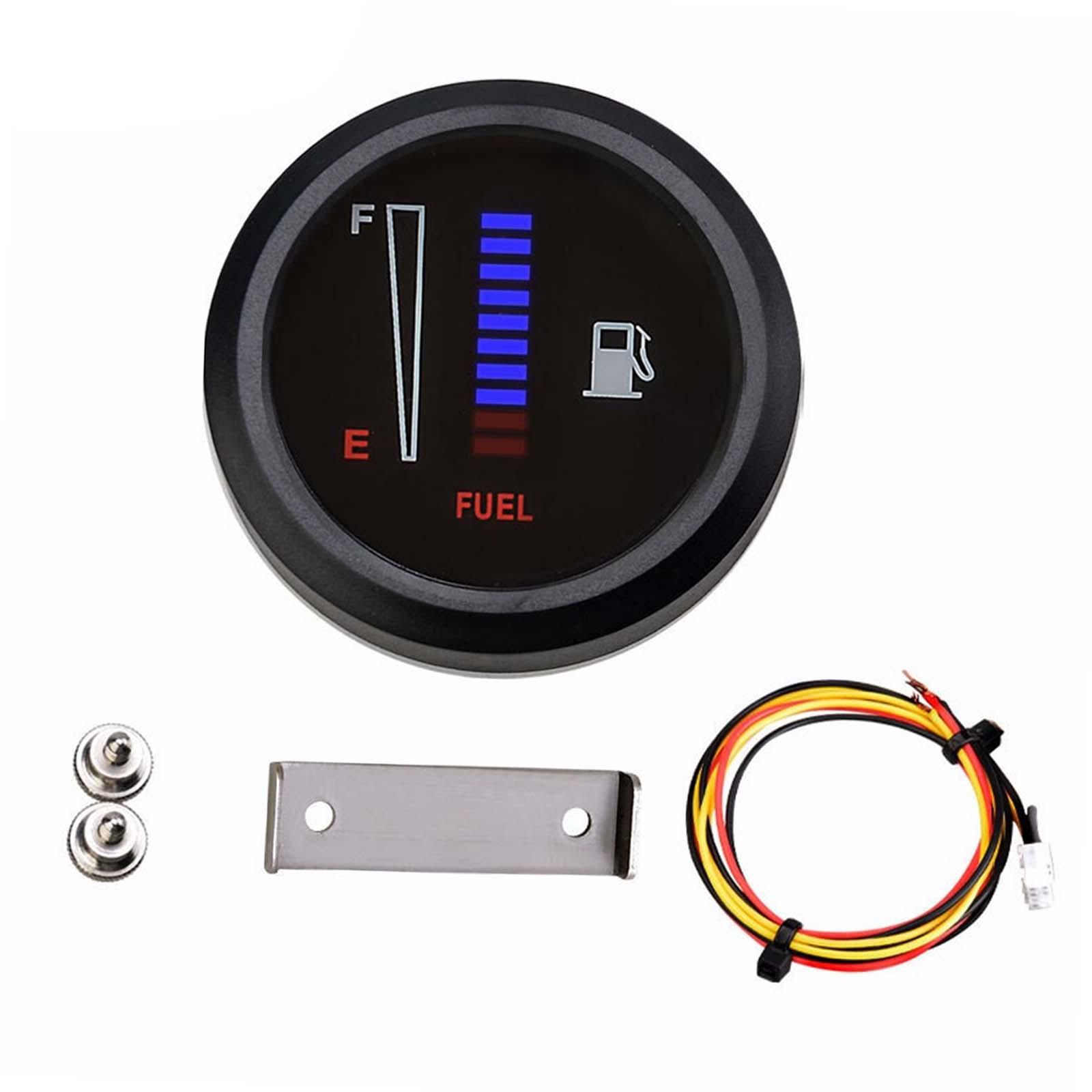 Ioensy - Medidor De Combustible Modificado Genérico De 12 V/24 V Para Accesorios De Motocicletas De Automóviles