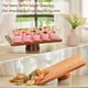 thumbnail image 3 of Soporte para tartas HouseJoy de madera de acacia con tapa, 2 en 1, irrompible, 3 of 7