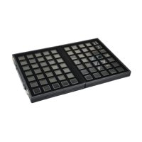 Ioensy - Diamond Gemstone Display Tray Multigrid Showcase Portable Para Store Show Black 70 Grid