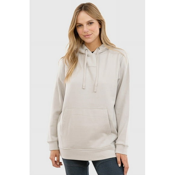 Polerón Acid-Wash Embroidery Gris Claro Mujer Falcone