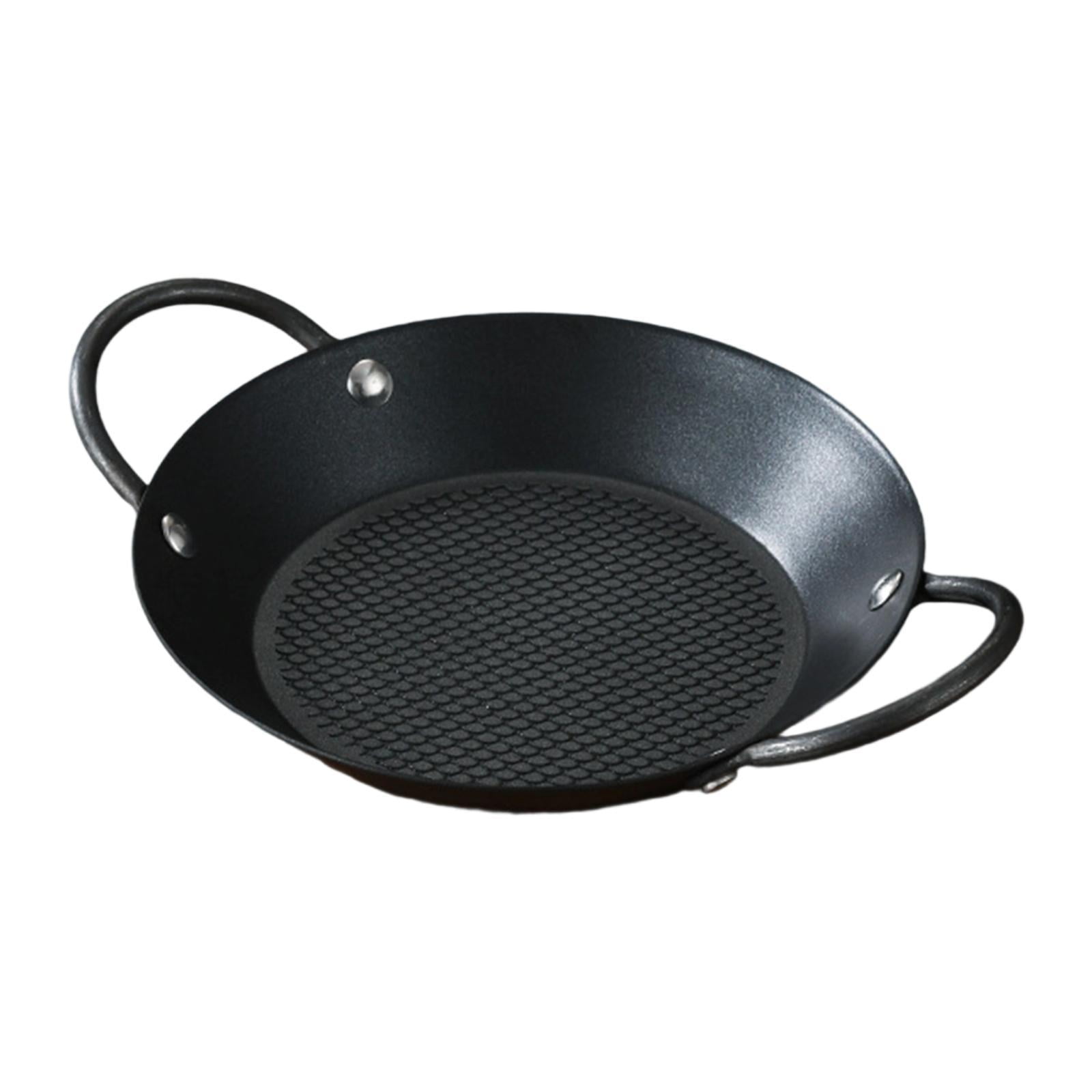 Magideal - Sartén Antiadherente Para Paellera, Olla Multiusos Para El Hogar, Sartén De Dos Asas, Plancha Para Hornear, Cocinar En La Estufa, Acampar En El Hogar Longitud 223cm