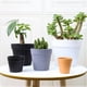 thumbnail image 3 of Xiao Hua 30 macetas de plástico blanco de 3,35 × 3,94 pulgadas, macetas reutilizables para vivero, macetas decorativas para el alféizar de la ventana, artículos de jardinería (bandeja no incluida)., 3 of 3