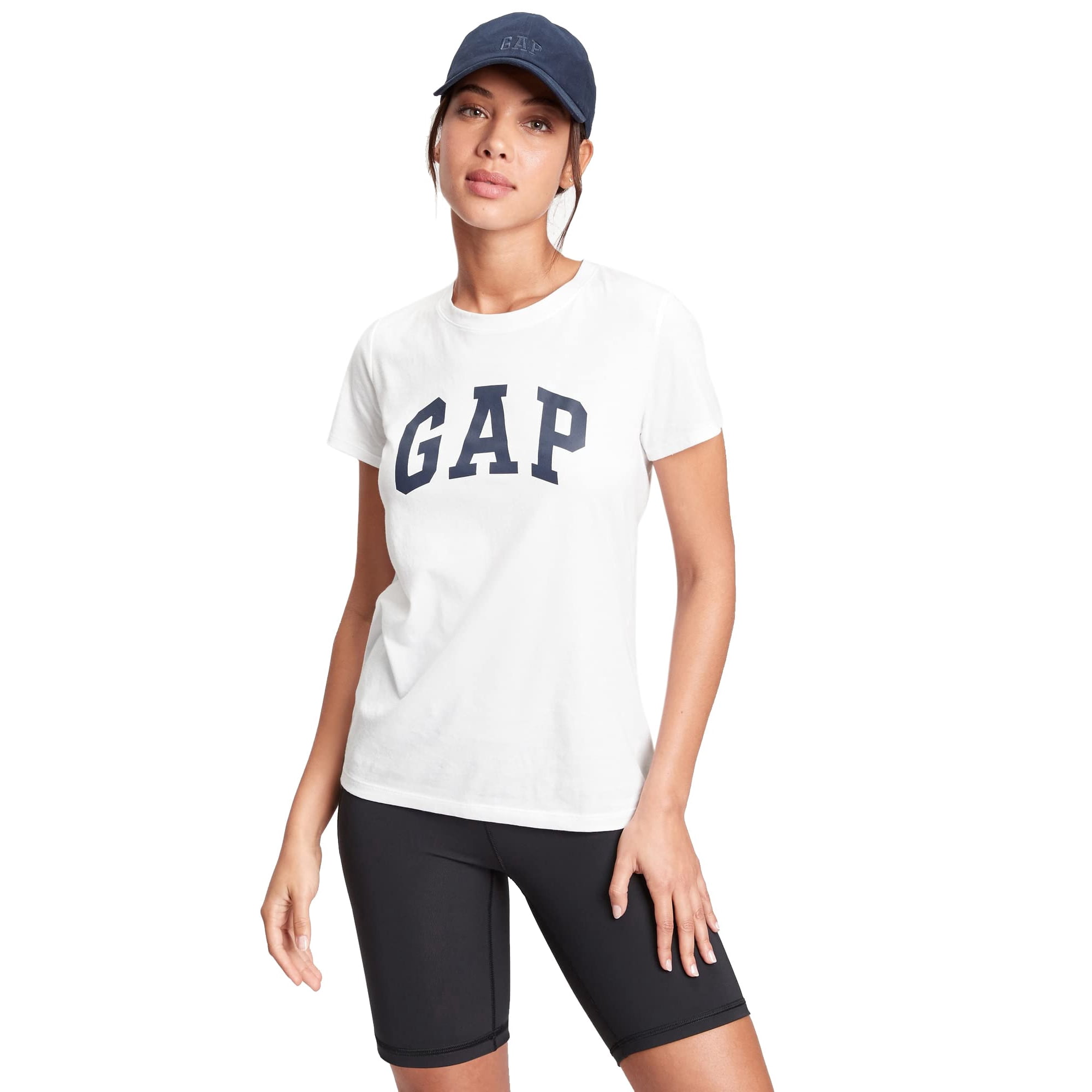Camiseta Gap Con Logotipo Clásico Para Mujer, Blanca, Talla S