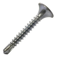 Genérica - Tornillo Punta Broca Zincado 6 X 1 1/4 - 100 Unidades