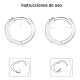 thumbnail image 3 of Aros Para Oreja 14mm Cobre 18k Oro Cubic Zirconia, 3 of 3