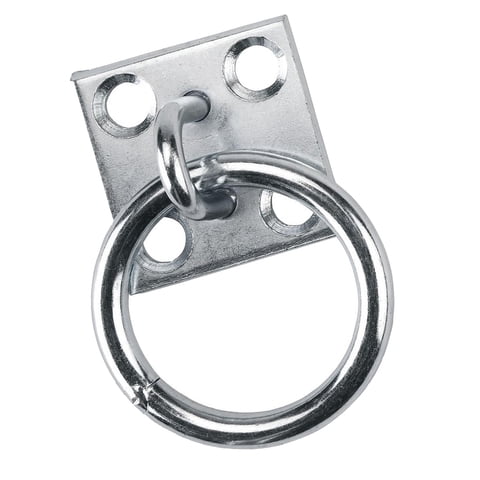 Magideal - Anillo La Placa, Herramienta Estable Para Caballos, Hierro Niquelado, 50M X 50Mm, Atadura De Caballos Para Atar, Suministros Para Perros