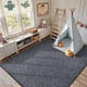thumbnail image 5 of Alfombra de área FinRèc Home 213 x 152 cm gris de pelo bajo antideslizante, 5 of 8