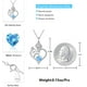 thumbnail image 3 of Collar 925 Sterling Silver Birthstone Rose Flower Heart Pendant 18+2 Ajustable, 3 of 6