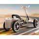 thumbnail image 2 of Carro Go Kart Eléctrico Plegable Liviano Para Niños blanco, 2 of 3