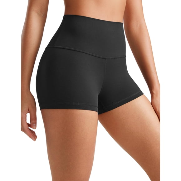 Shorts CRZ YOGA Butterluxe Cintura Alta 6.5 cm Entrepierna Negro