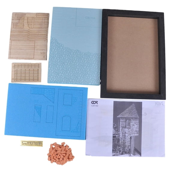 Kit De Construcción De Modelo 1/35 DIY Premium Mesa De Arena Sin Terminar Modelo De Arquitectura Estilo B