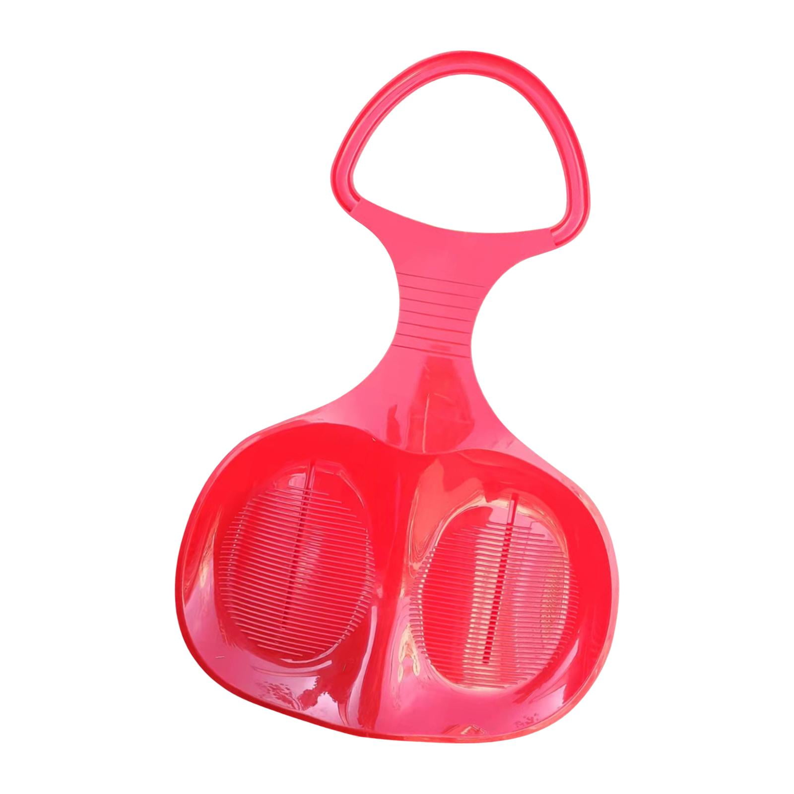 Magideal - Trineo De Nieve, Trineo De Nieve Con Asa, Trineo Con Tobogán De Arena Y Hierba, Juguetes De Invierno, Esquí, Tabla, Trineo De Descenso, Trineo Para Ni Rojo