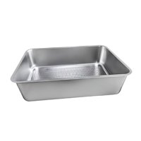 Ioensy - Bandeja Para Arena De Gatos De Acero Inoxidable, Grande, De Lados Altos, Para Gatos De Interior