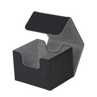 Magideal - Caja De Baraja De Cartas Para Más De 130 Cartas, Contenedor De Casillero De Tarjetas Con Cierre Magnético, Estuche Organizador De Almacenamiento De Ta Gris