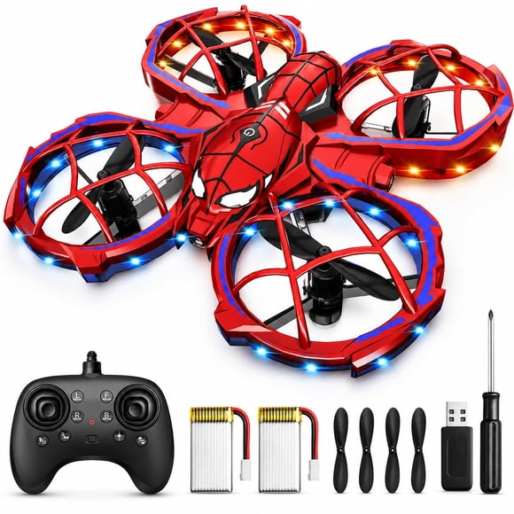 Drone Zappyway Spider Mini LED 3 velocidades y volteretas de 360°