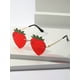 thumbnail image 4 of POLASUP GAFAS LENTES DE SOL Gafas de sol de fresa con personalidad para mujer, lentes divertidas para exteriores, moda, fiesta y decoraci贸n de baile, 4 of 8