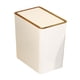 thumbnail image 2 of Cubo de basura con tapas, cubo de basura nórdico, cubo de basura estrecho, cesto de basura de cocina para el hogar, inodoro, garaje, estudio y sala de 12L Blanco, 2 of 5