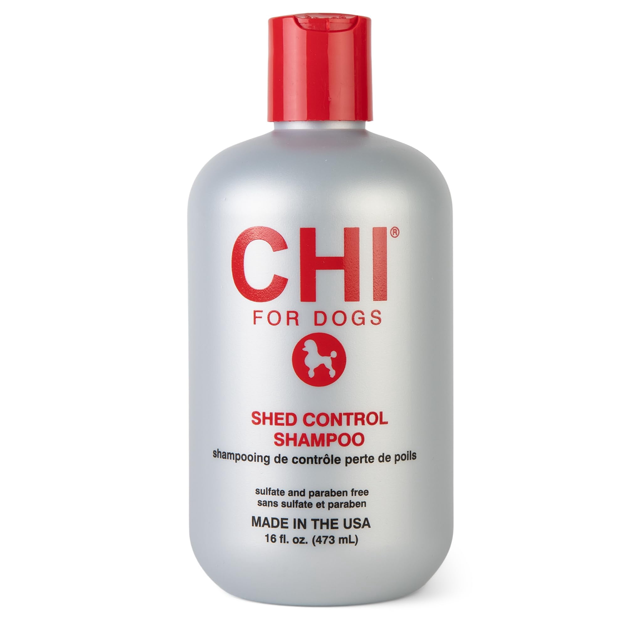 Chi For Dogs - Champú Chi Para Perros Shed Control, 473 Ml, Sin Sulfatos