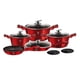 thumbnail image 1 of Bateria De Cocina 11 Pzs Metallic Burgubdy Edition Antiadherente, 1 of 5