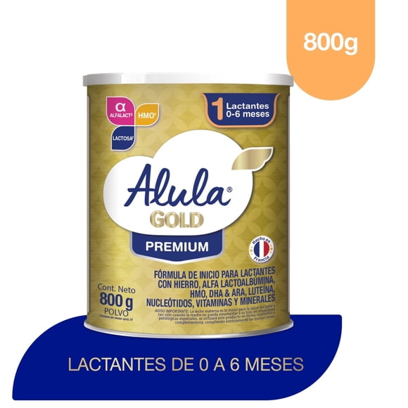 Fórmula Láctea de Inicio Alula Gold 1 (0 a 6 meses), 800 g