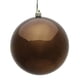 thumbnail image 1 of Bola de chocolate Ornament Vickerman de plástico irrompible para interiores, 1 of 4