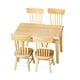 thumbnail image 3 of 5 Uds Mesa De Comedor Silla Modelo Conjunto 1:12 Casa De Mu?ecas Muebles En Miniatura De Madera, 3 of 5