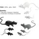 thumbnail image 2 of Juguetes de broma para fiestas con forma de rata falsa para Halloween, 33 unidades, 2 of 6