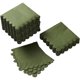 thumbnail image 1 of Pack de 100 servilletas de cóctel de 2 capas, borde festoneado, verde oliva, 1 of 3