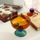 thumbnail image 3 of Cuenco de vidrio para helado, vasos de postre coloridos con pie, 3 of 5