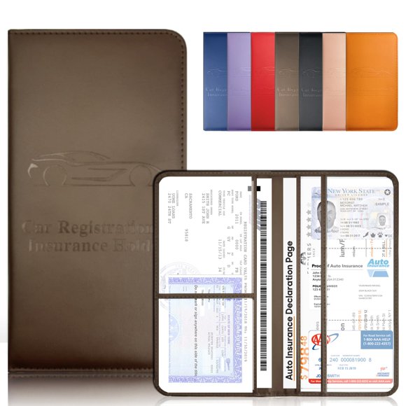Portapapeles OBDMASTER Brown con Cierre Magnético para Matrícula y Seguro