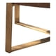 thumbnail image 4 of Mesa De Centro Mesa Lateral Madera Base Metal Redonda Marrón, 4 of 5