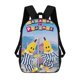 thumbnail image 1 of Bananas en Pijama-theme Backpack, Campus style schoolbag Bookbag with Adjustable Shoulder Straps And Large Zip Compartment, Unisex Travel Bags., 1 of 6