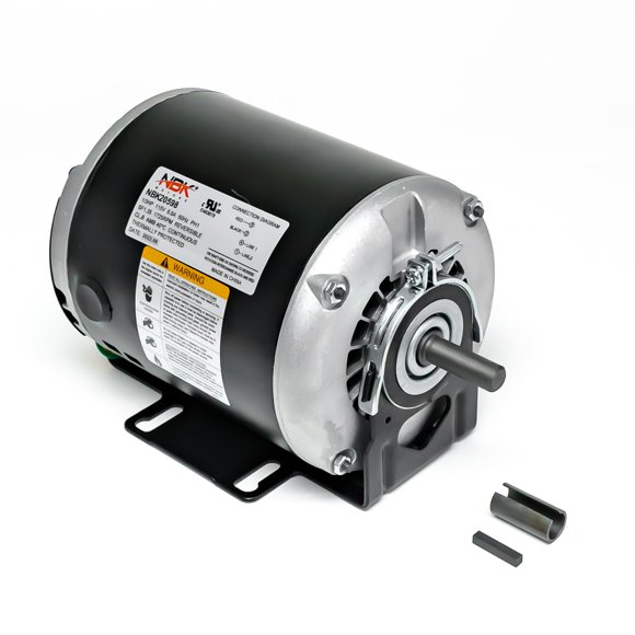 Motor NBK 20598, transmisión por correa, 1/3 HP, 1725 RPM, 115 V, horno BB