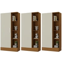 Movelaria - Combo 3 Clóset Zapatero 174X75X35Cm Off White R15X3